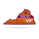 NCAA Virginia Tech Hokies Classic State Shape Cut Pennant - Home and Living Room Décor - Soft Felt EZ to Hang By Rico Industries