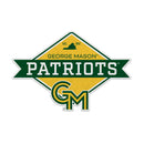 George Mason Patriots Badge Design Diamond Shape Cut Felt Pennant
