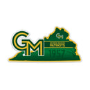 George Mason Patriots State Shape Design Shape Cut Felt Pennant