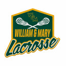 William & Mary Tribe Lacrosse Shape Cut Pennant