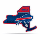 NFL Buffalo Bills Classic State Shape Cut Pennant - Home and Living Room Décor - Soft Felt EZ to Hang By Rico Industries