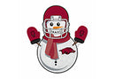 Arkansas University Snowman Shape Cut Pennant