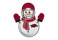 Arkansas University Snowman Shape Cut Pennant