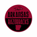 Arkansas University Shape Cut Logo With Header Card - Classic Design