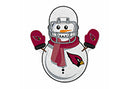 Cardinals - Az Snowman Shape Cut Pennant