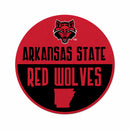 Arkansas State Shape Cut Logo With Header Card - Classic Design
