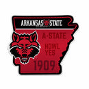 Arkansas State 18" State Shape Cut Pennant