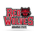 NCAA Arkansas State Red Wolves Classic Team Logo Shape Cut Pennant - Home and Living Room Décor - Soft Felt EZ to Hang By Rico Industries
