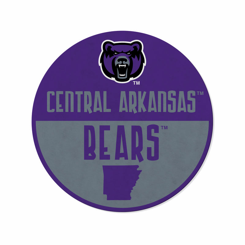Central Arkansas Shape Cut Logo With Header Card - Classic Design