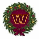 Washington Commanders Holiday Wreath Shape Cut Pennant