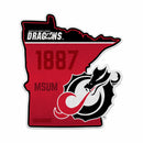 Minnesota State University Moorhead 18" State Shape Cut Pennant