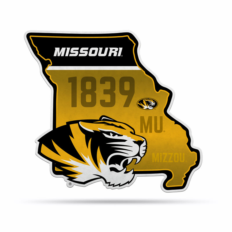 NCAA Missouri Tigers Classic State Shape Cut Pennant - Home and Living Room Décor - Soft Felt EZ to Hang By Rico Industries