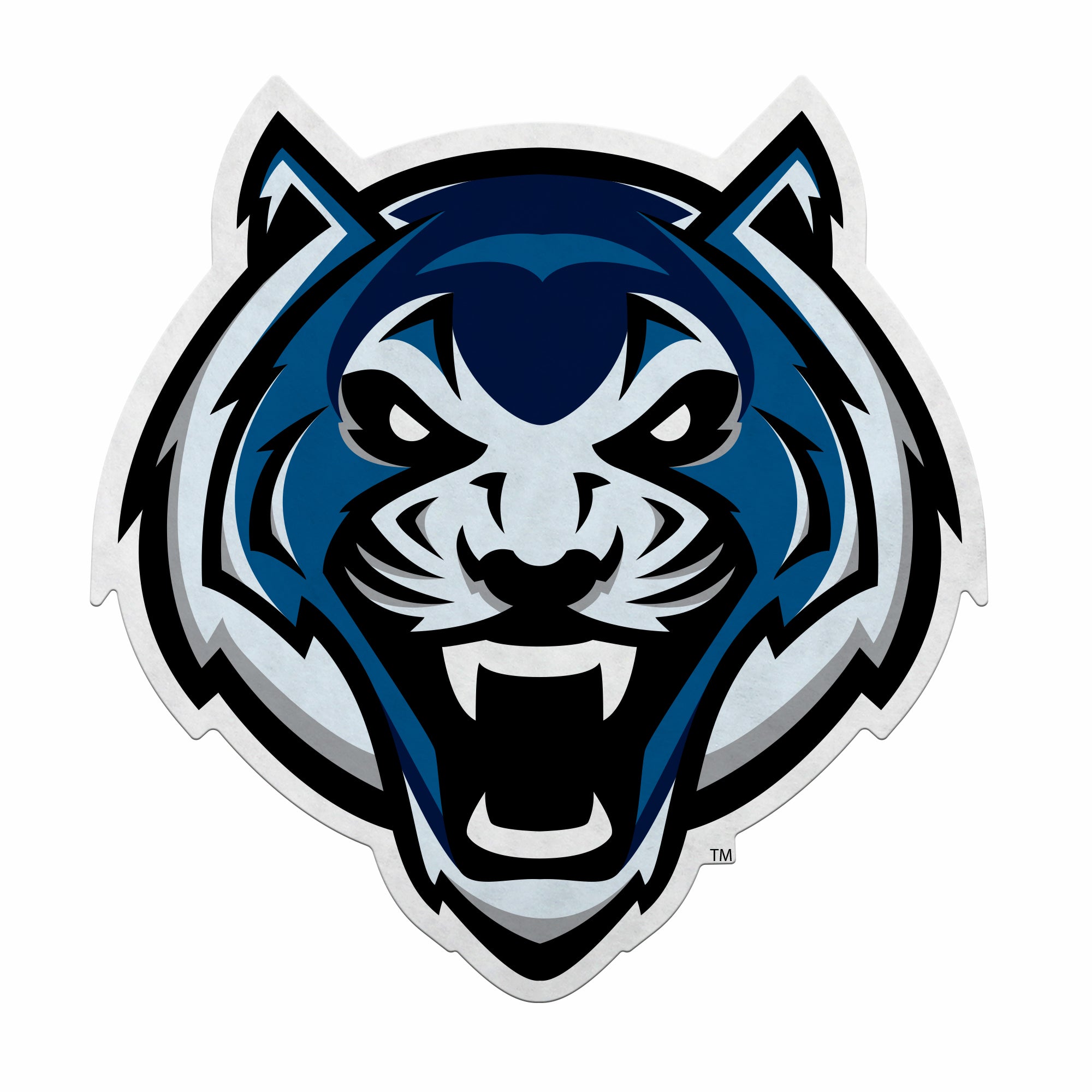 Lincoln Blue Tigers Felt Shape Cut Pennant - Primary Logo