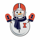 Illinois Fighting Illini Shape Cut Pennant - Snowman