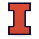 NCAA Illinois Fighting Illini Classic Team Logo Shape Cut Pennant - Home and Living Room Décor - Soft Felt EZ to Hang By Rico Industries