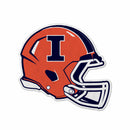 Illinois University Football Helmet Shape Cut Pennant With Header Card