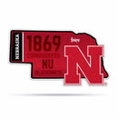 NCAA Nebraska Cornhuskers Classic State Shape Cut Pennant - Home and Living Room Décor - Soft Felt EZ to Hang By Rico Industries