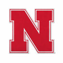 Nebraska University Shape Cut Primary Logo Pennant With Header Card