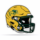 North Dakota State Bison Yellow Football Helmet Shape Cut Pennant