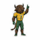 North Dakota State Thundar Shape Cut Pennant W/ Retro Logo