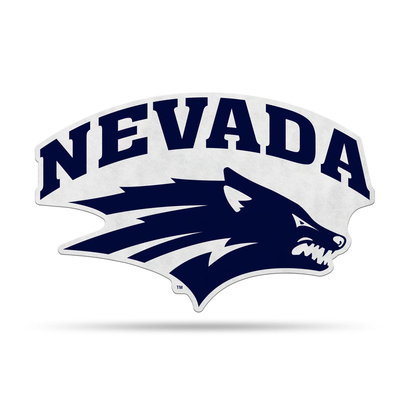 NCAA Nevada-Reno Wolf Pack Classic Team Logo Shape Cut Pennant - Home and Living Room Décor - Soft Felt EZ to Hang By Rico Industries