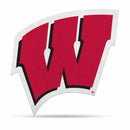 NCAA Wisconsin Badgers Classic Team Logo Shape Cut Pennant - Home and Living Room Décor - Soft Felt EZ to Hang By Rico Industries