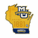Marquette University 18" State Shape Cut Pennant
