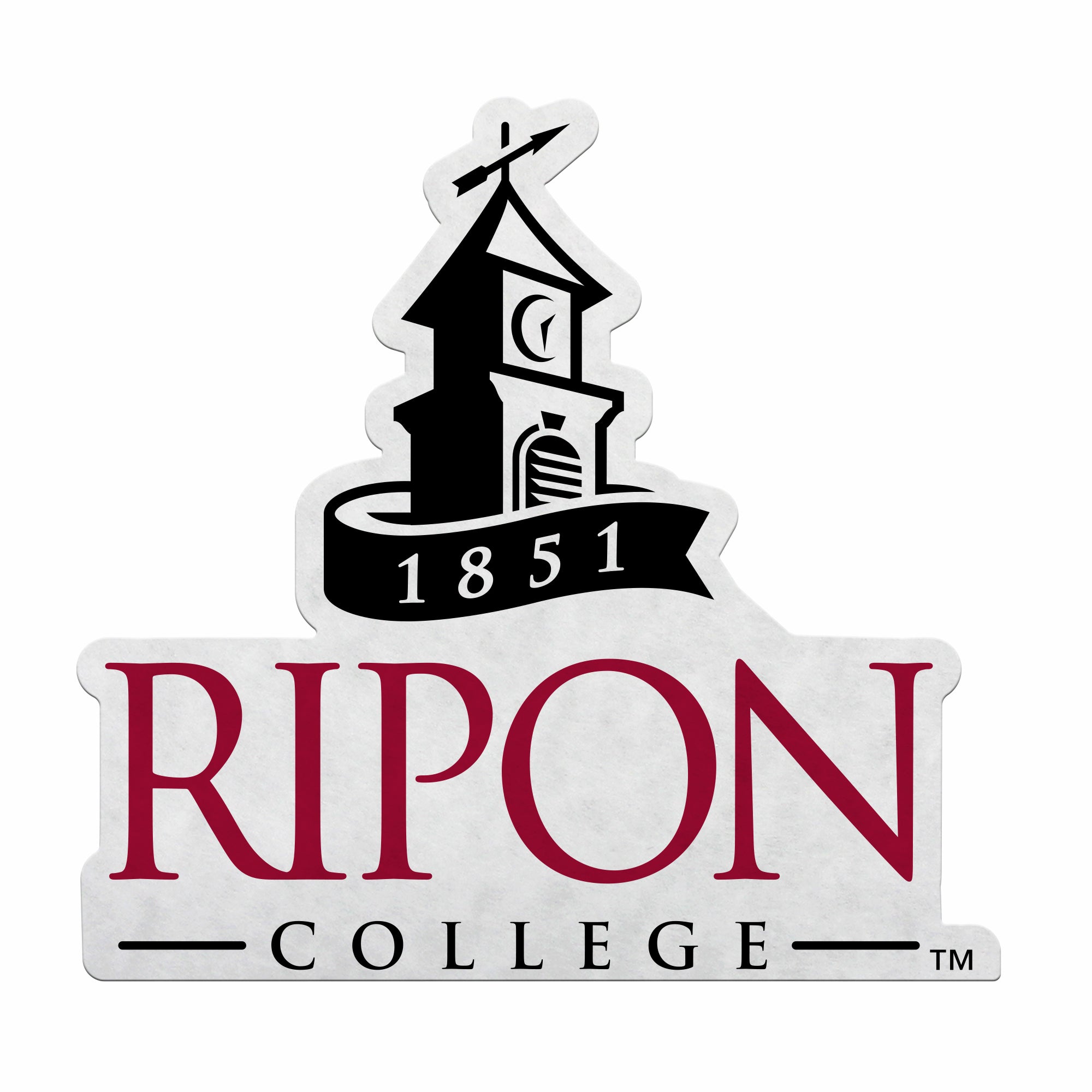 Ripon Red Hawks Felt Shape Cut Pennant - Primary Logo