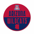 Arizona University Shape Cut Logo With Header Card - Classic Design