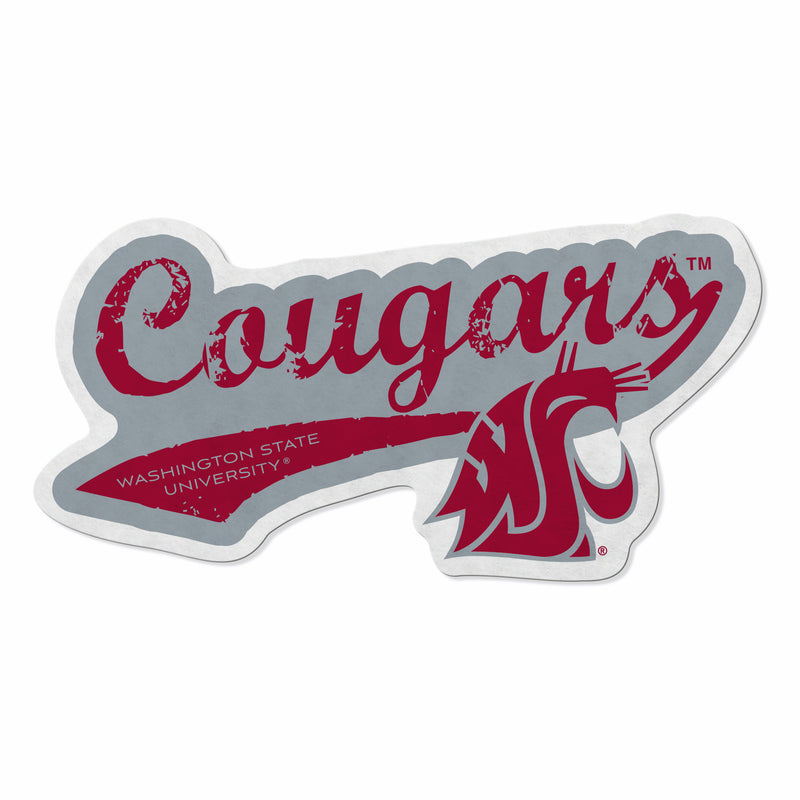 Washington State University Shape Cut Logo With Header Card - Distressed Design