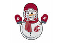 Washington State University Snowman Shape Cut Pennant