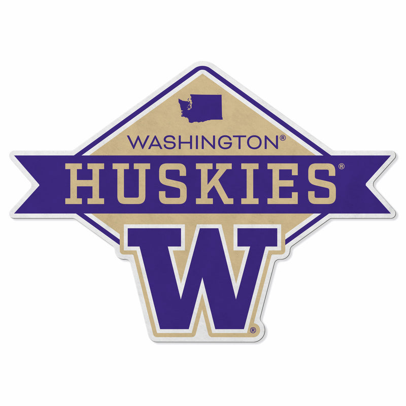 Washington University Shape Cut Logo With Header Card - Diamond Design
