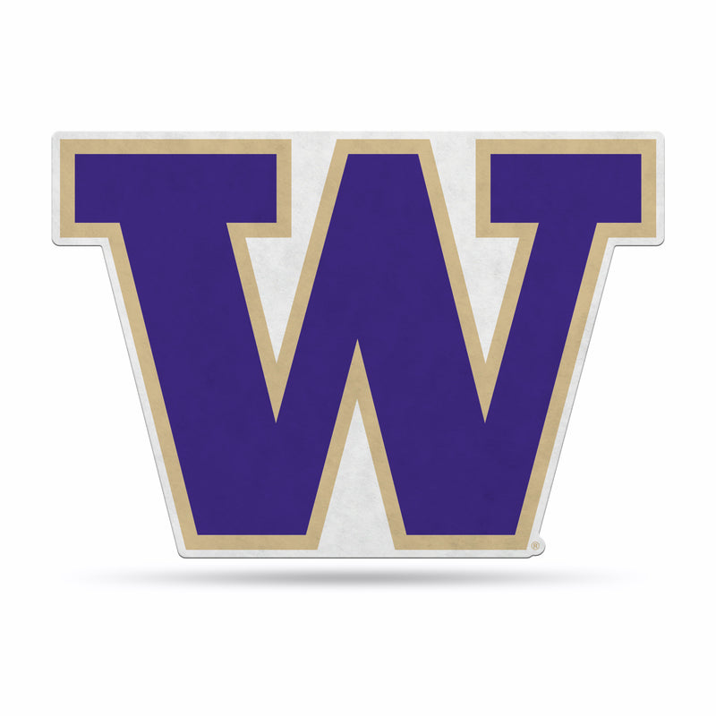 NCAA Washington Huskies Classic Team Logo Shape Cut Pennant - Home and Living Room Décor - Soft Felt EZ to Hang By Rico Industries