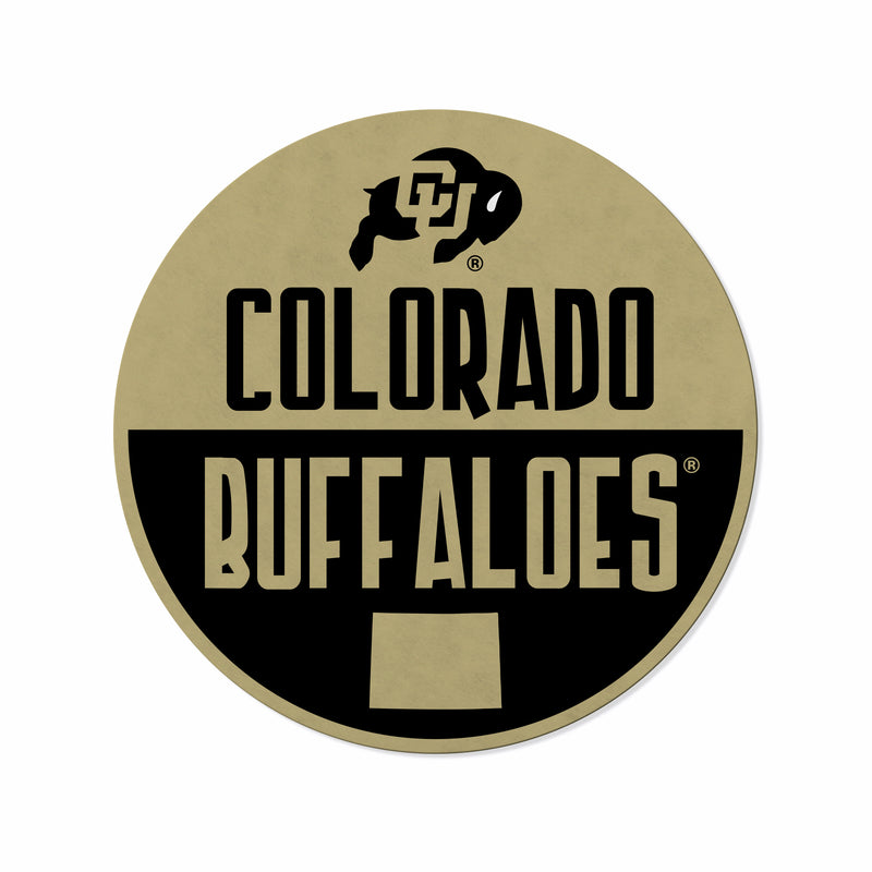 Colorado University Shape Cut Logo With Header Card - Classic Design