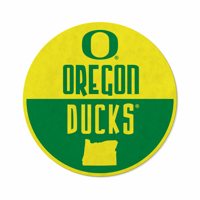 Oregon University Shape Cut Logo With Header Card - Classic Design