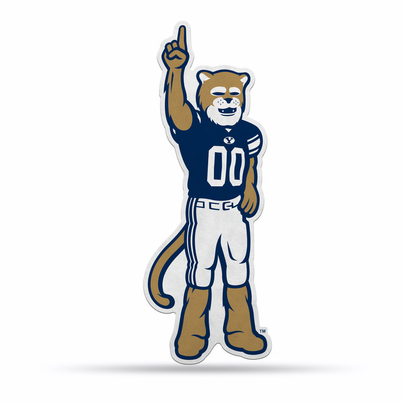 NCAA BYU Cougars Classic Mascot Shape Cut Pennant - Home and Living Room Décor - Soft Felt EZ to Hang By Rico Industries