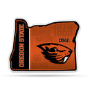 NCAA Oregon State Beavers Classic State Shape Cut Pennant - Home and Living Room Décor - Soft Felt EZ to Hang By Rico Industries