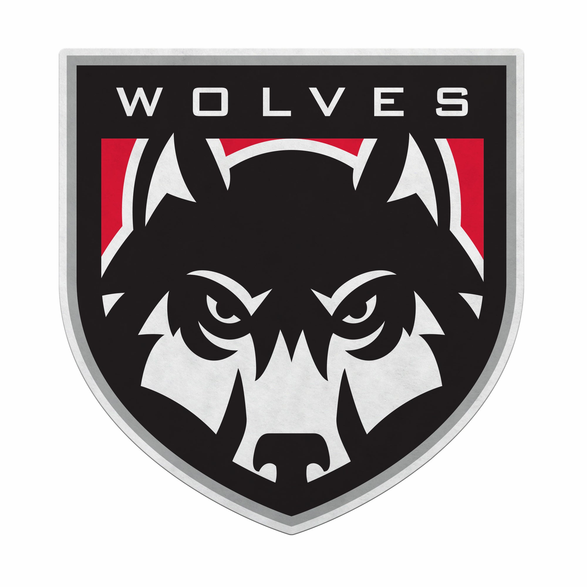 Western Oregon Wolves Felt Shape Cut Pennant - Primary Logo