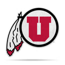 NCAA Utah Utes Classic Team Logo Shape Cut Pennant - Home and Living Room Décor - Soft Felt EZ to Hang By Rico Industries