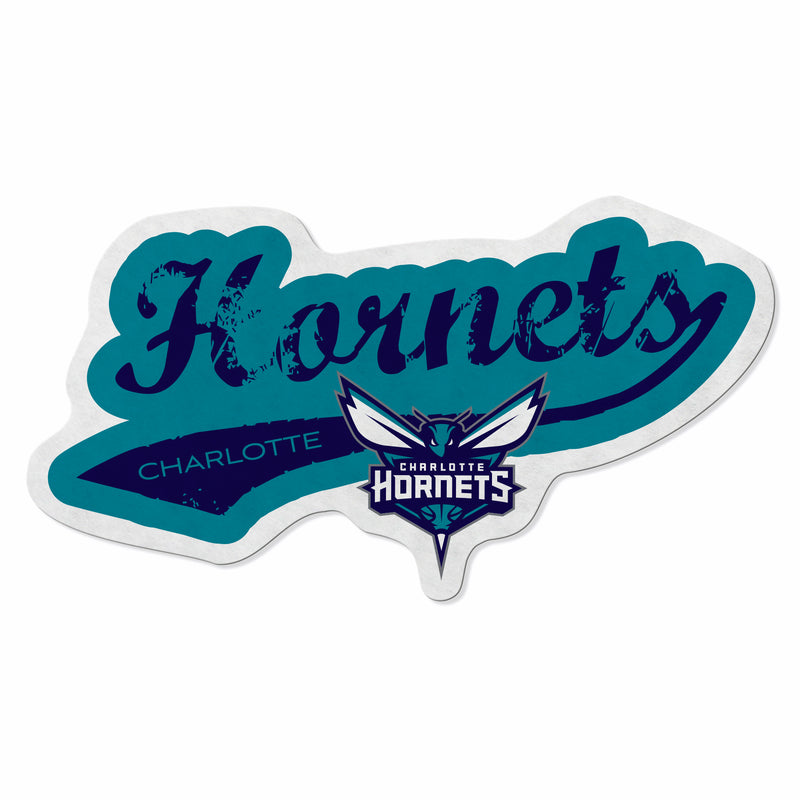 Hornets Shape Cut Logo With Header Card - Distressed Design