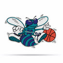 NBA Charlotte Hornets Retro Shape Cut Pennant - Home and Living Room Décor - Soft Felt EZ to Hang By Rico Industries