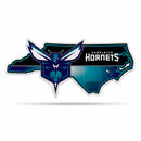 NBA Charlotte Hornets Classic State Shape Cut Pennant - Home and Living Room Décor - Soft Felt EZ to Hang By Rico Industries