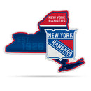 NHL New York Rangers Classic State Shape Cut Pennant - Home and Living Room Décor - Soft Felt EZ to Hang By Rico Industries