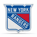 NHL New York Rangers Classic Team Logo Shape Cut Pennant - Home and Living Room Décor - Soft Felt EZ to Hang By Rico Industries