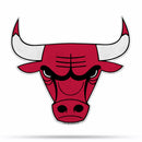 NBA Chicago Bulls Classic Team Logo Shape Cut Pennant - Home and Living Room Décor - Soft Felt EZ to Hang By Rico Industries