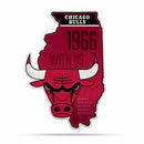 Bulls 18" State Shape Pennant