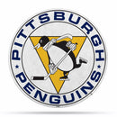 NHL Pittsburgh Penguins Retro Shape Cut Pennant - Home and Living Room Décor - Soft Felt EZ to Hang By Rico Industries