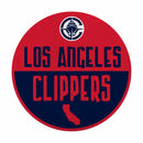 LA Clippers Shape Cut Logo With Header Card