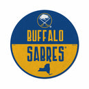 Sabres Shape Cut Logo With Header Card - Classic Design