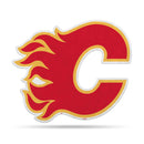 NHL Calgary Flames Classic Team Logo Shape Cut Pennant - Home and Living Room Décor - Soft Felt EZ to Hang By Rico Industries